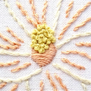 Magnolia Flower Hand Embroidery Pattern, Louisiana Floral Design - Etsy