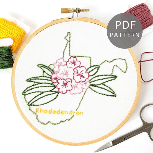 West Virginia Embroidery Designs Etsy