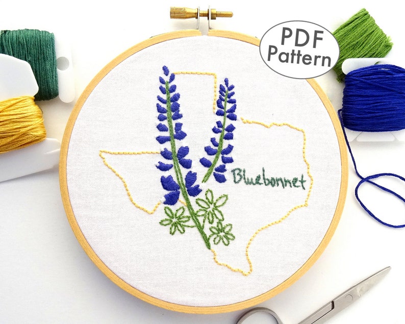 Texas Gifts Embroidery Design DIY Embroidery Pattern