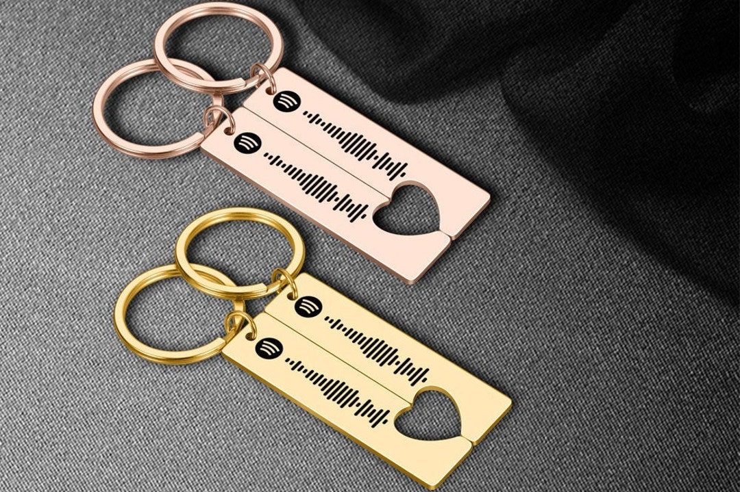 Spotify Code Keychain | Stainless Steel | Engraving | Your Song | Gift ...