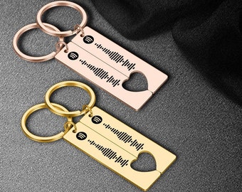 Spotify Code Keychain | Stainless steel | Engraving | Your song | Your Song | Gift idea | Spotify Code | personalized gifts