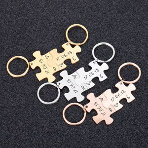 Personalized stainless steel keychain | Couple pendant | Birthday gift | Valentine&#39;s Day | Anniversary | personalized