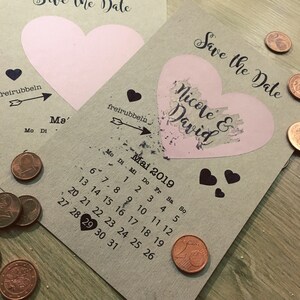 50 Save The Date Rubbel Karte | Einladung zur Hochzeit | save the date hochzeit | save the date karten| hochzeitseinladung | Vintage Karte