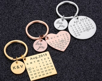 Schlüsselanhänger personalisiert aus Edelstahl  | Pärchen Anhänger | Geburtstagsgeschenk | Verlobung | Jahres Tag | Beziehung | Accessoire