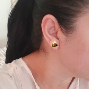 Three Natural Gemstones Silver earring stud for her Everything You Love, Great Products for the best in unique, Quality handmade jewelry