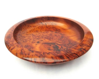 Cuenco de madera para ensalada, cuenco de madera de tuya, cuenco para servir frutas o ensaladas, cuenco de madera pesado, bol en bois, holz schüssel madera