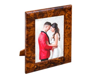 Photo Wood Frame Wood Burl Frame( one of kind )