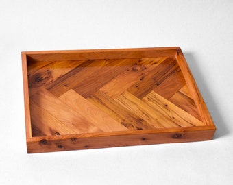 Wood Tray 16 x 11 Inch wooden Ottoman tray wood Burl Decorative tray wooden tea tray farmhouse decor wooden serving tray housewarming gift
