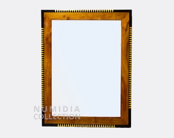 Espejo de piso de cuerpo entero Espejo de piso de madera personalizado para dormitorio, Espejo de pie, Espejo de piso, Espejo de pie grande, Espejo con marco de madera,