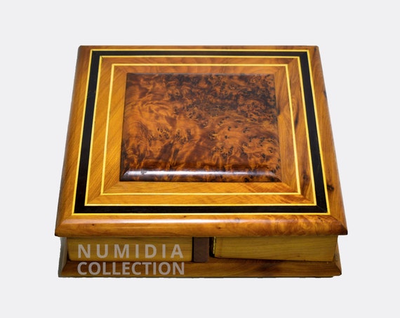 Secret Opening Box Wooden Magic Box Thuya Wood Jewerely Box Wooden