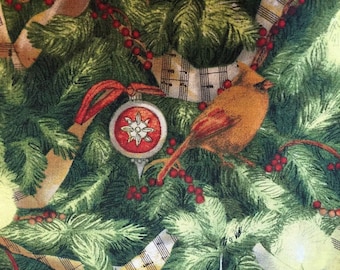 2 Yards BTY Christmas Past Tree Ornaments Designed by Tim Coffey for Springs Creative Products © LLC., 2014