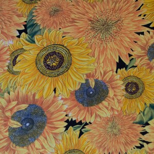1 Yd Plus Sunflowers Blank Textiles, Inc. Pat n. BTR-3857, 14 colori stilizzati 1 Yard 26"