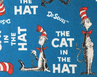 Dr. Seuss Cat in the Hat Fabric: Robert Kaufman Cotton