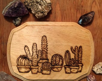 wood burned art pyrography