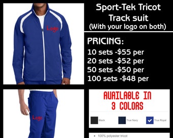 Sport-Tek tricot Track suit sets ( With your logo on both )