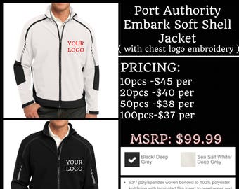 Port Authority Embark Soft Shell Jacket ( with chest logo embroidery)