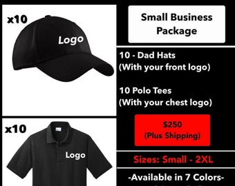 Small business package ( 10 hats / 10 polos )