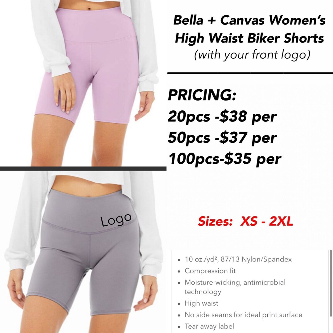 Womens Shorts Bella Canvas Shorts Bella Canvas Shorts Bella+Canvas