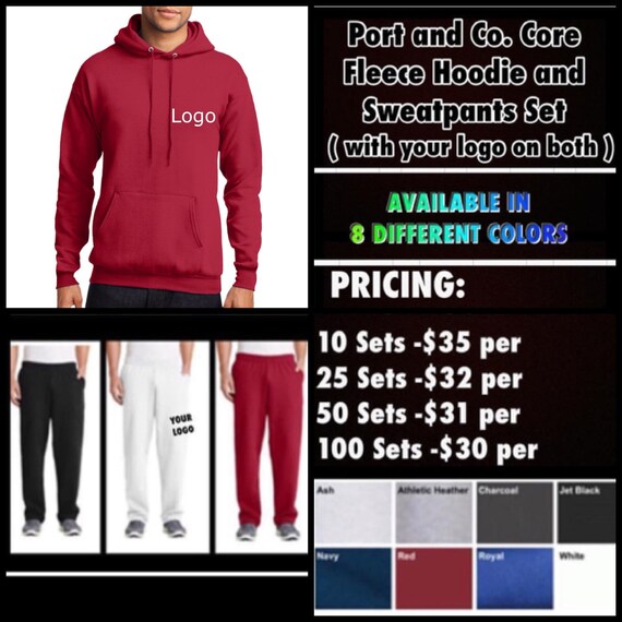 matching hoodie and sweatpants set