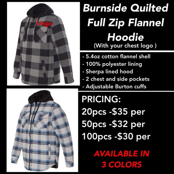 burnside quilted flannel jacket