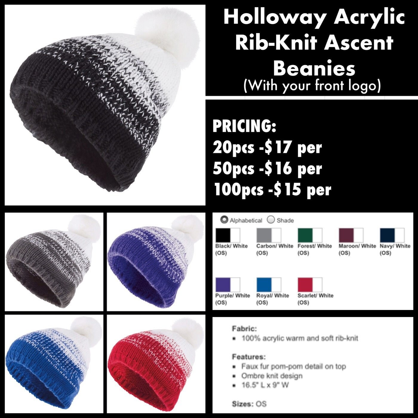 Holloway Acrylic Rib-knit Ascent 