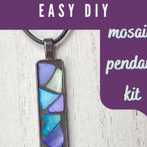 Easy DIY Mosaic Pendant Kit and Tutorial