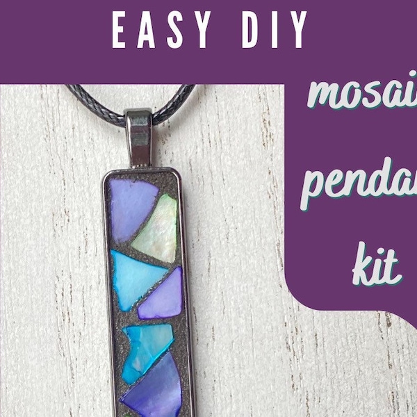 Easy DIY Mosaic Pendant Kit and Tutorial