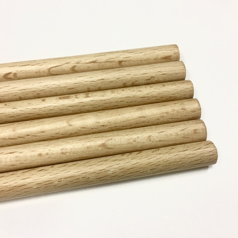 Wooden Dowel Craft Sticks Beech wood dowels Wall wood Etsy