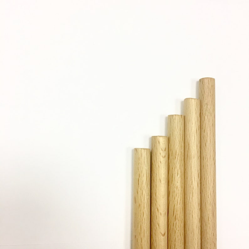 Wooden Dowel Craft Sticks Beech wood dowels Wall wood Etsy