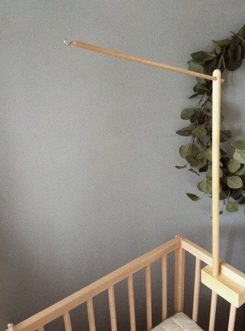 Wooden crib mobile arm baby mobile hanger nursery mobile Etsy