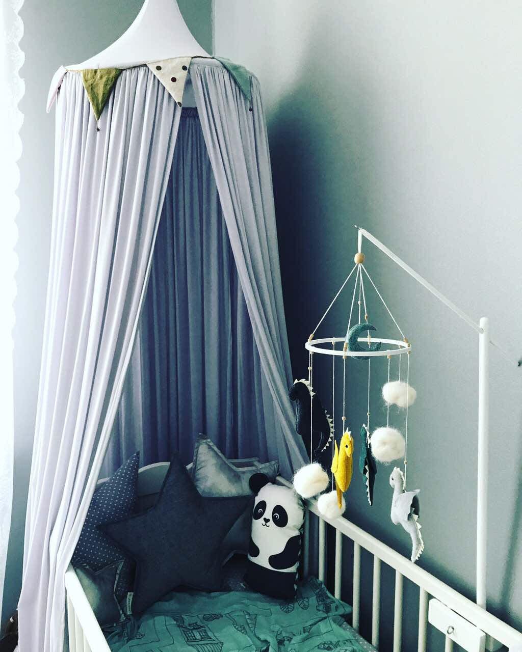 Wood mobile arm Cot mobile arm Baby mobile holder White Etsy