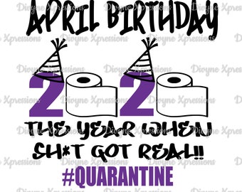 Download April birthday svg | Etsy
