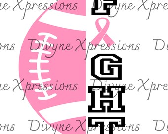 Fight for Breast Cancer SVG, PNG JPEG digital download only