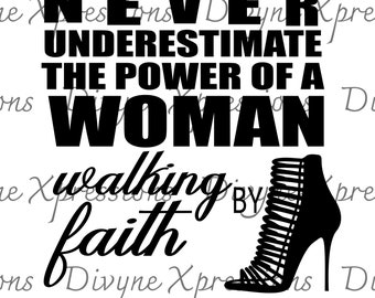 Walking by faith svg png jpeg digital download only