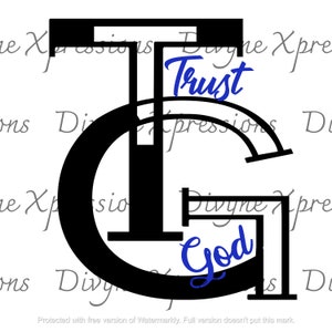 Fidati di Dio Religious Inspirational svg png jpeg solo download digitale