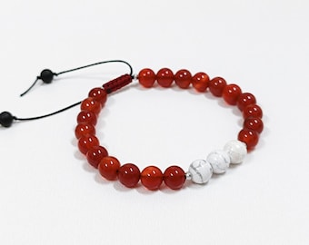 Pulsera de piedra natural inspirada en Hornet Silksong
