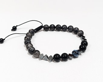 Pulsera de invocación de Final Fantasy Megaflare, pulsera ajustable de piedra natural Bahamut