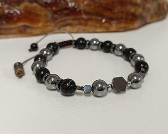 Pulsera ajustable de piedra natural inspirada en YoRHa de Nier Automata 2B 2A 9S