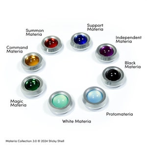 FFVII Materia Slot (1) for Bracelet (1) & (2)