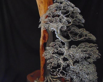 Wire Tree, Bonsai, Wireart, Silver, Decoration,