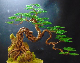 Проволочное дерево, бонсай, проволочное дерево