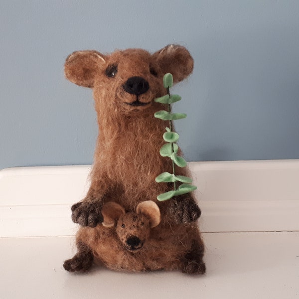 Felted Quokka Sculpture