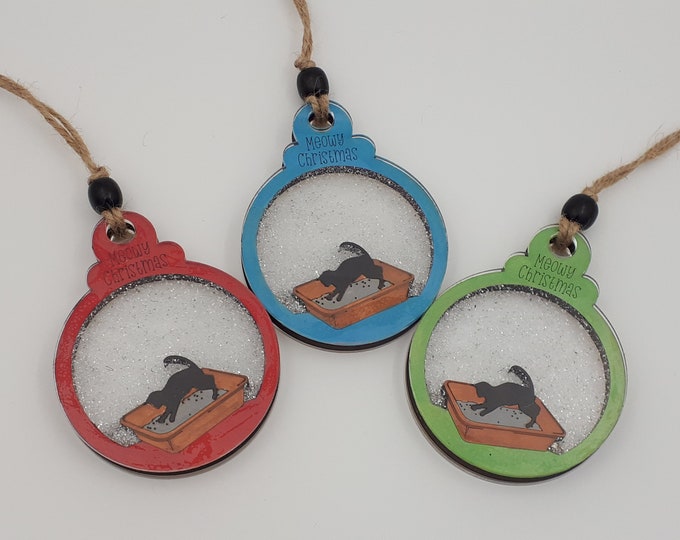 Kitty Litter Snow Globe Etsy