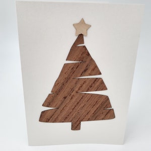 Real Wood Veneer and Paper Premium Greeting Card With Laser Cut ...