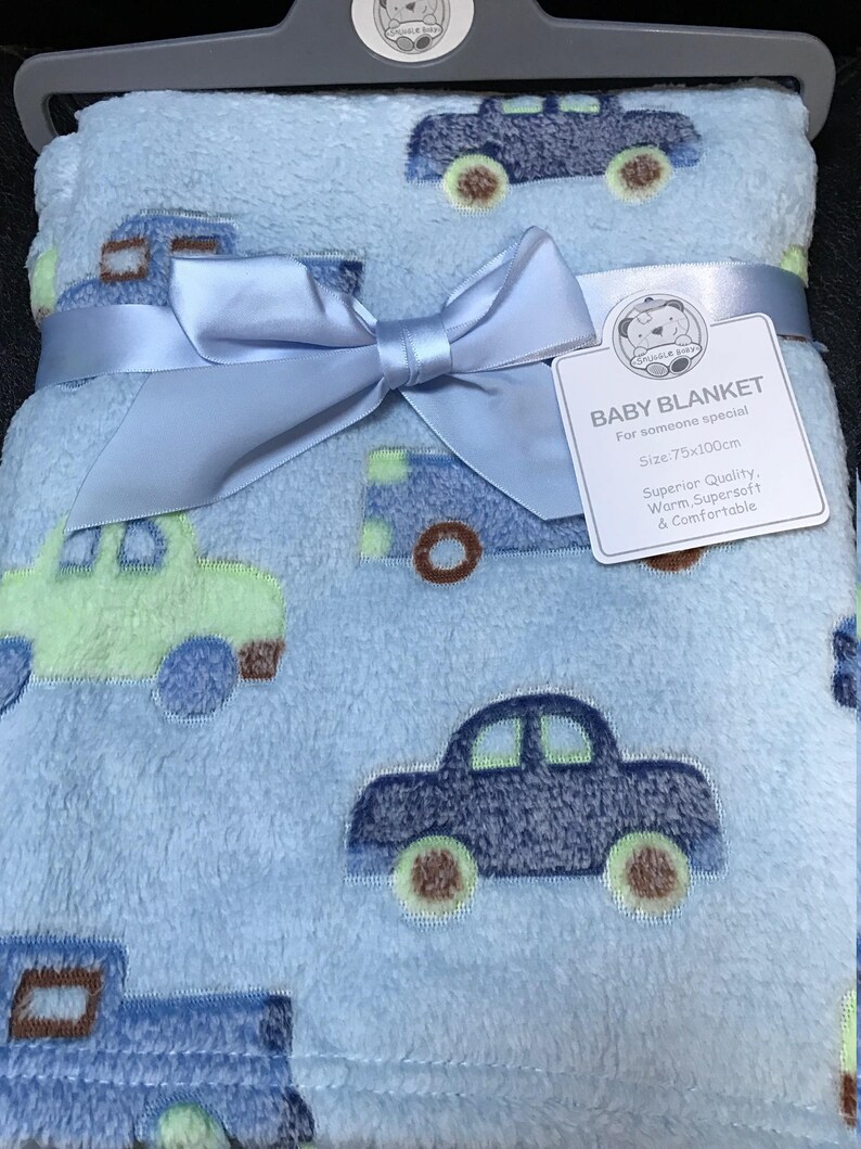 BATMAN SUPERMAN PERSONALISED BABY FLEECE BLANKET EMBROIDERED NEWBORN GIFT