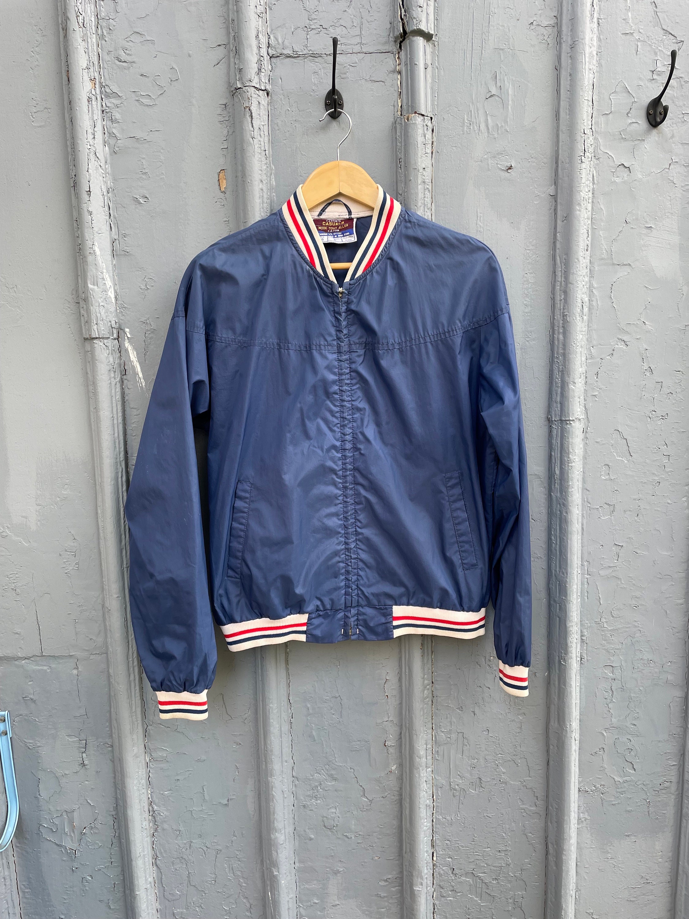 Vintage]90s 2way CrameShiny NylonJacket