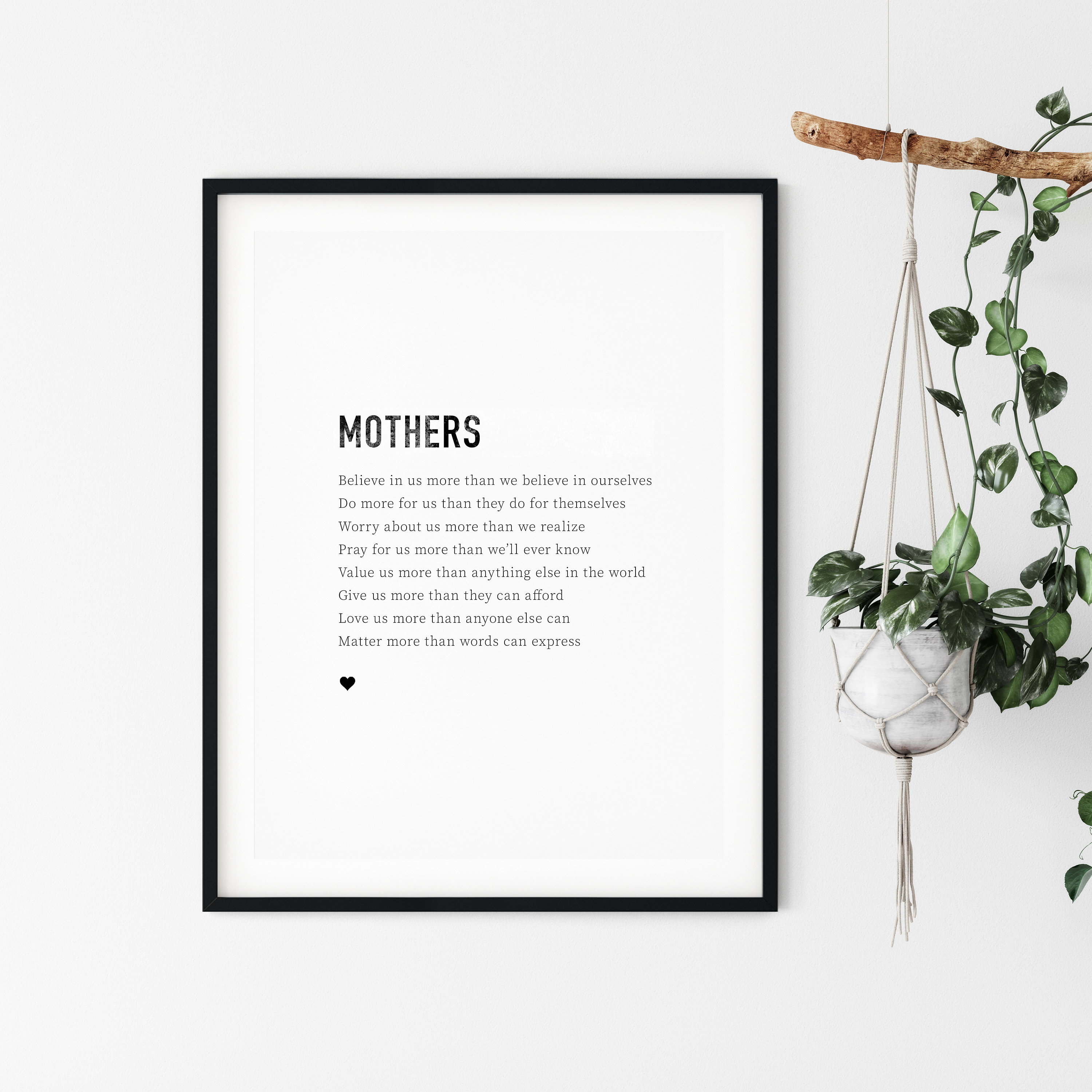 Mothers Gift Printable Quote Digital Download Art Print - Etsy