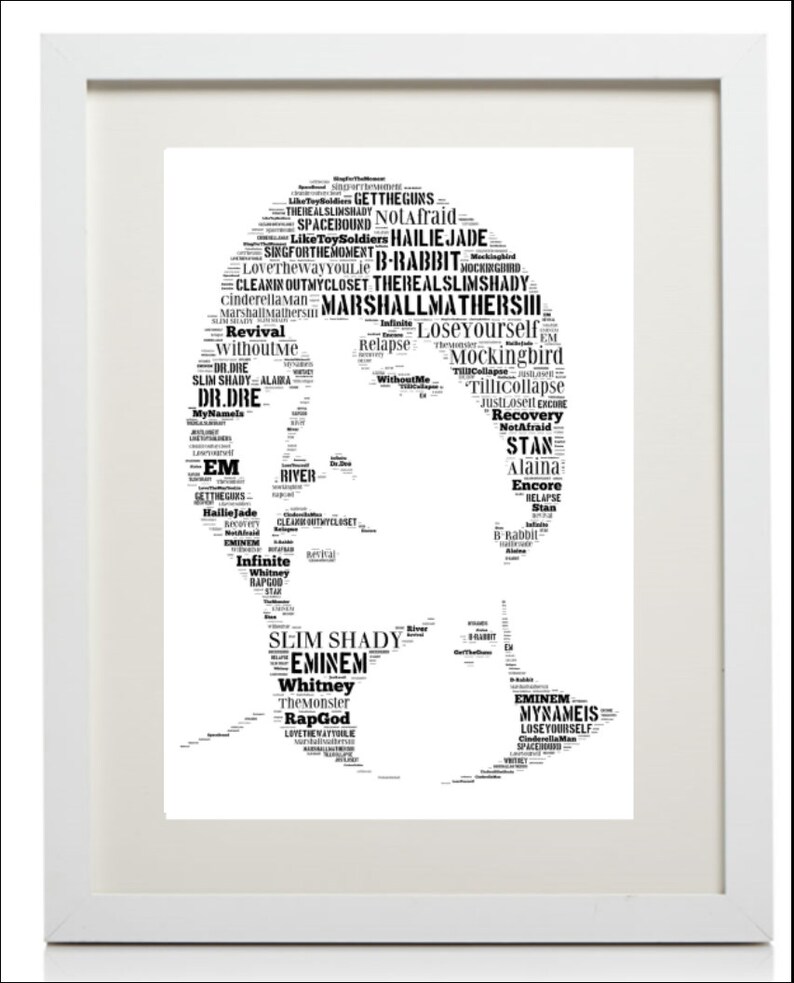 CHOOSE YOUR SIZE FREE P+P Eminem Poster POP ART Slim Shady ICON Quality Large