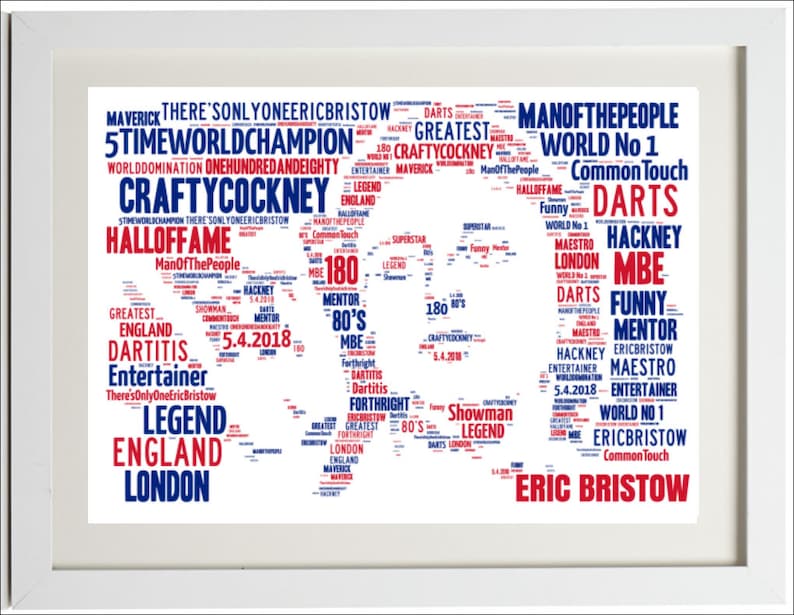 Eric Bristow Great Darts Legend Colour Poster