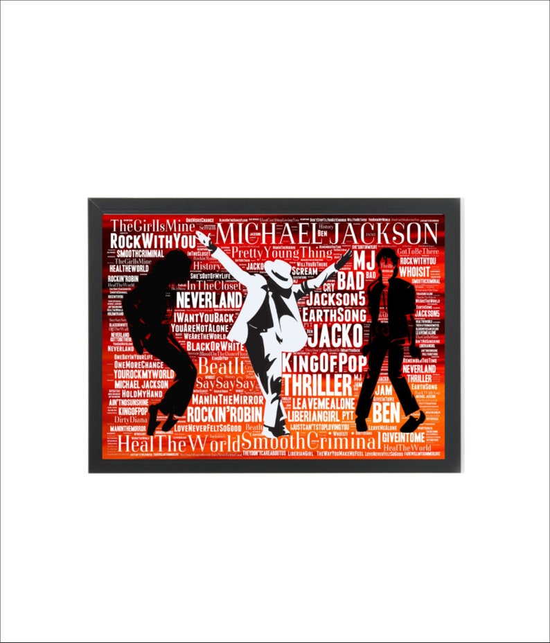 michael Jackson quality glossy photo print A4 or A5